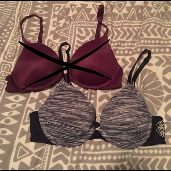 PINK Victoria's Secret Other - PINK push-up bra (black/gray)